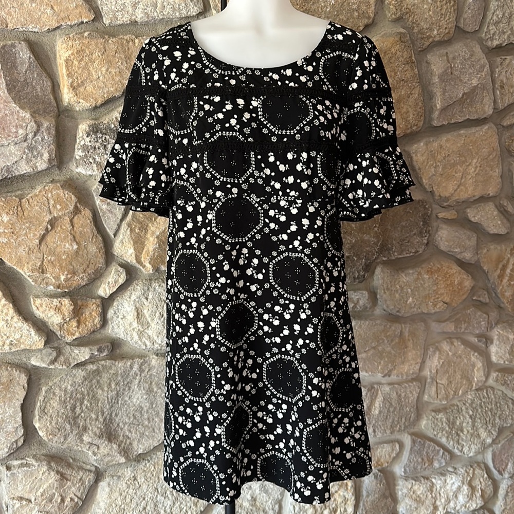 Free People black, and white dress
